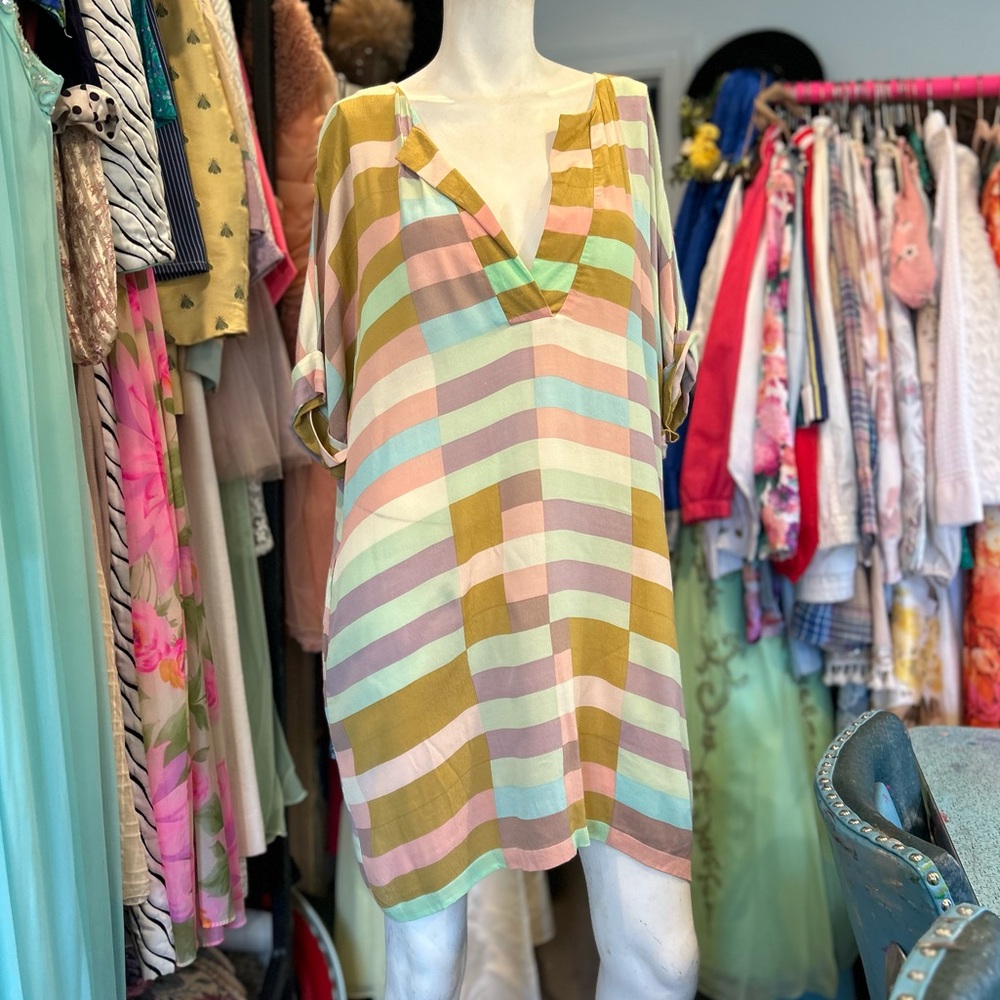 Mara Hoffman Color Block Dress